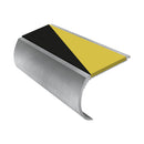 Heavy Duty Bullnose Aluminium Stair Nosing 2.75m, Single Insert, 57mm Riser, Slip-Resistant, Durable for High-Traffic Areas, Ideal for Home & Business