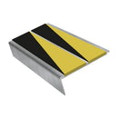 Rake Back Stair Nosing 2.75m Aluminium Double PVC Insert 5mm