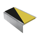 Square Aluminium Stair Nosing 2.44m Single Insert
