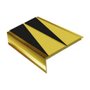 Square Aluminium Stair Nosing 2.44m 93mm Tread 32mm Riser