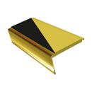 Aluminium Stair Nosing 2.75m Rake Back Single Insert Strip