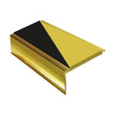 Square Aluminium Stair Nosing 2.44m Single Insert