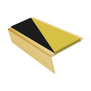 Aluminium Stair Nosing 2.75m Rake Back Single Insert Strip