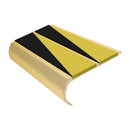 Bullnose Stair Nosing 2.75m Aluminium Double PVC Insert 39mm