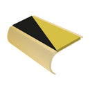 Bullnose Aluminium Stair Nosing 2.75m Single Insert 39mm