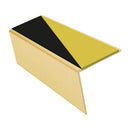 Rake Back Aluminium Stair Nosing 2.44m 56mm Tread PVC Insert