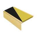 Square Aluminium Stair Nosing 2.44m Single Insert