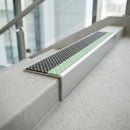 Illuminated Stair Nosing Aluminium 57x32mm Anti Slip Edge