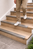Premium Anodised Aluminium Stair Nosing 25mm x 20mm – Self-Adhesive Edge Trim