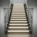 Light Up LED Stair Nosing 9mm x 20mm Aluminium Commercial