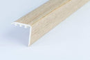 uPVC wood effect stair nosing in Light Oak finish