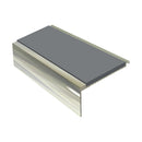Square Aluminium Stair Nosing 2.44m Single Insert