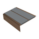 Square Aluminium Stair Nosing 2.75m 93mm Tread 32mm Riser