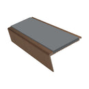 Aluminium Stair Nosing 2.75m Rake Back Single Insert Strip