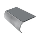 Premium Bullnose Aluminium Stair Nosing - Single Channel Insert - 2.75m - Slip-Resistant PVC, Durable, Stylish for Vinyl & Carpet Flooring