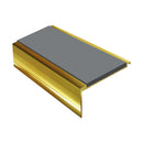 Square Aluminium Stair Nosing 2.44m Single Insert