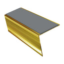 Rake Back Aluminium Stair Nosing 2.44m 56mm Tread PVC Insert