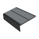 Square Aluminium Stair Nosing 2.75m 93mm Tread 32mm Riser