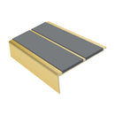 Square Aluminium Stair Nosing 2.44m 93mm Tread 32mm Riser
