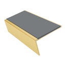 Carpet Stair Nosing 2.44m Aluminium Rake Back PVC Insert