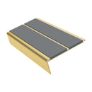 Rake Back Stair Nosing 2.75m Aluminium Double PVC Insert 5mm
