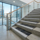 PVC Flexible Stair Edging 75x34mm Ribbed Tread Indoor