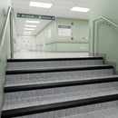 PVC Stair Edging 65x44mm Slip Resistant Ribbed Indoor
