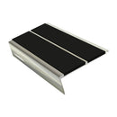 Rake Back Stair Nosing 2.75m Aluminium Double PVC Insert 5mm
