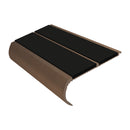 Bullnose Stair Nosing 2.75m Aluminium Double PVC Insert 39mm