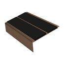 Square Aluminium Stair Nosing 2.44m 93mm Tread 32mm Riser