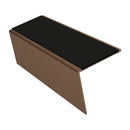 Rake Back Aluminium Stair Nosing 2.44m 56mm Tread PVC Insert