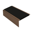 Square Aluminium Stair Nosing 2.44m Single Insert