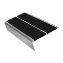 Rake Back Stair Nosing 2.75m Aluminium Double PVC Insert 5mm