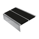 Square Aluminium Stair Nosing 2.44m 93mm Tread 32mm Riser
