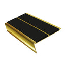 Rake Back Stair Nosing 2.75m Aluminium Double PVC Insert 5mm