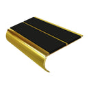 Bullnose Stair Nosing 2.75m Aluminium Double PVC Insert 39mm