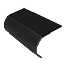 Bullnose aluminum stair nosing with slip-resistant PVC insert, 37mm riser height, 3.22m length