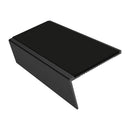 Carpet Stair Nosing 2.44m Aluminium Rake Back PVC Insert