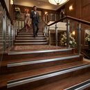 Rakeback aluminium stair nosing 60x55mm heavy duty anti slip profile