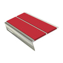 Rake Back Stair Nosing 2.75m Aluminium Double PVC Insert 5mm