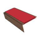 Aluminium Stair Nosing 2.75m Rake Back Single Insert Strip