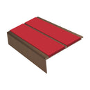Square Aluminium Stair Nosing 2.75m 93mm Tread 32mm Riser