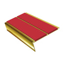 Rake Back Stair Nosing 2.75m Aluminium Double PVC Insert 5mm