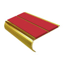 Bullnose Stair Nosing 2.75m Aluminium Double PVC Insert 39mm