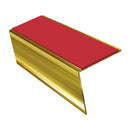 Rake Back Aluminium Stair Nosing 2.44m 56mm Tread PVC Insert