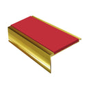 Square Aluminium Stair Nosing 2.44m Single Insert