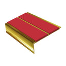 Square Aluminium Stair Nosing 2.44m 93mm Tread 32mm Riser
