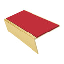 Carpet Stair Nosing 2.44m Aluminium Rake Back PVC Insert