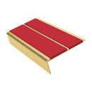 Rake Back Stair Nosing 2.75m Aluminium Double PVC Insert 5mm