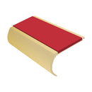 Bullnose Aluminium Stair Nosing 2.75m Single Insert 39mm